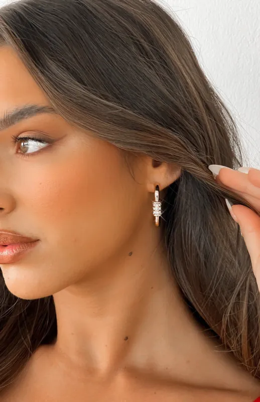 Cailie Earrings Gold sold by White Fox Boutique