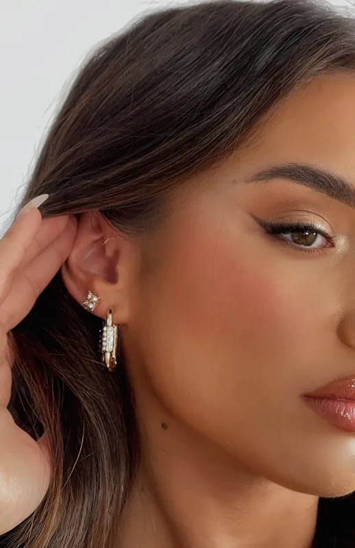 Leo Earring Set Gold sold by White Fox Boutique