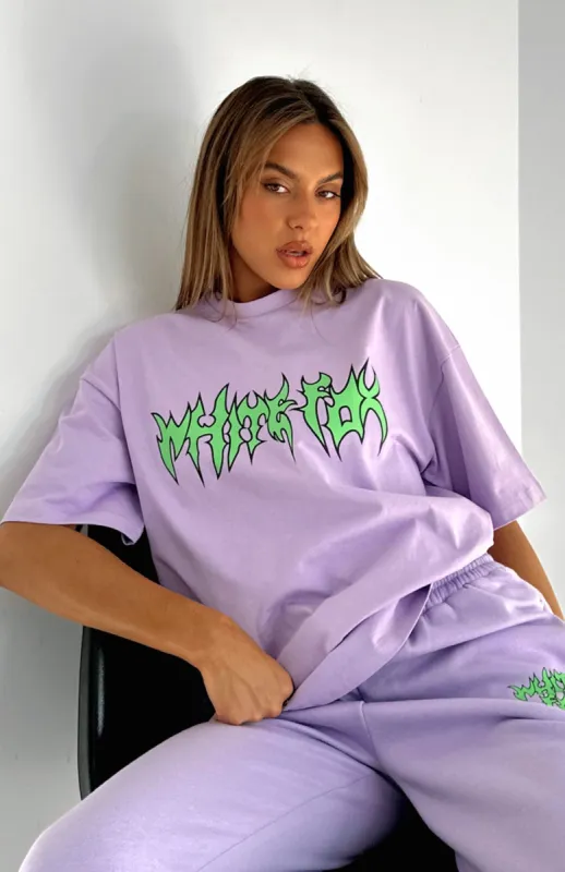 Bring That Energy Oversized Tee Lilac sold by White Fox Boutique