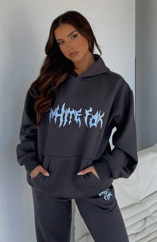 Bring That Energy Oversized Hoodie Charcoal sold by White Fox Boutique