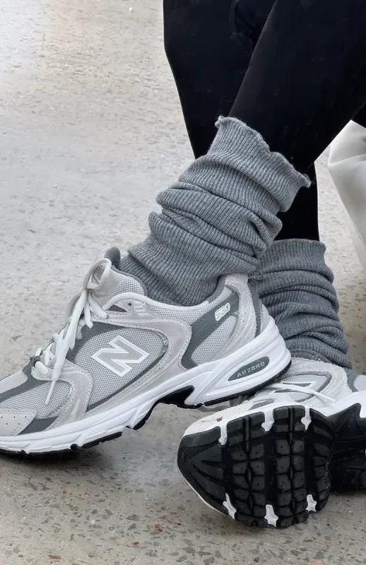 Set In Stone Leg Warmers Grey Marle sold by White Fox Boutique