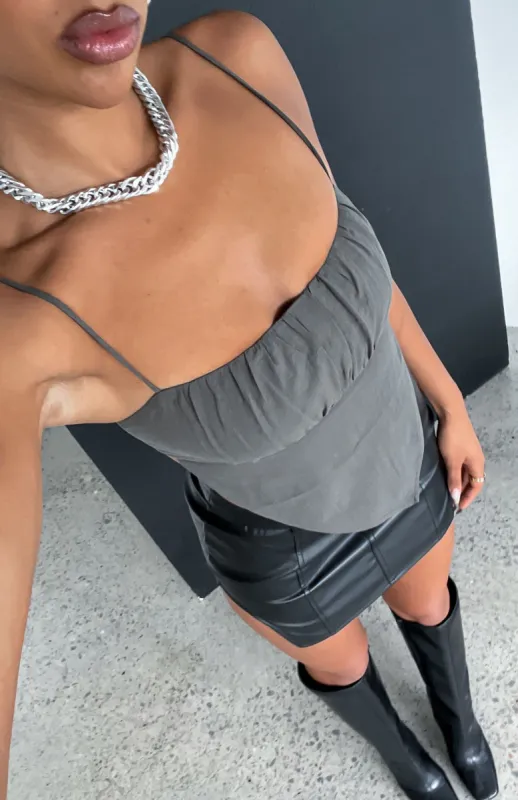 Only Highlights Top Khaki sold by White Fox Boutique