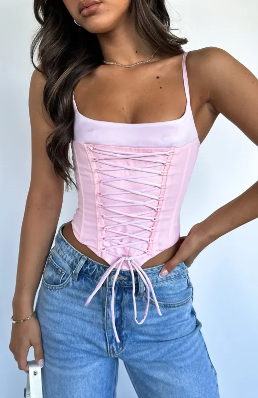 Until You're Mine Bustier Baby Pink sold by White Fox Boutique
