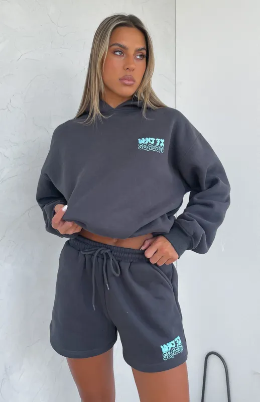 Taking Over Lounge Shorts Charcoal sold by White Fox Boutique