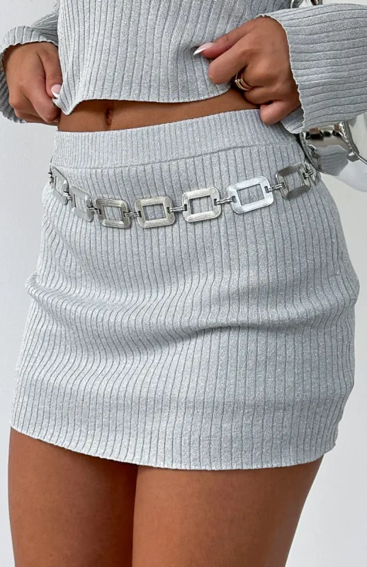 Felix Belt Silver sold by White Fox Boutique