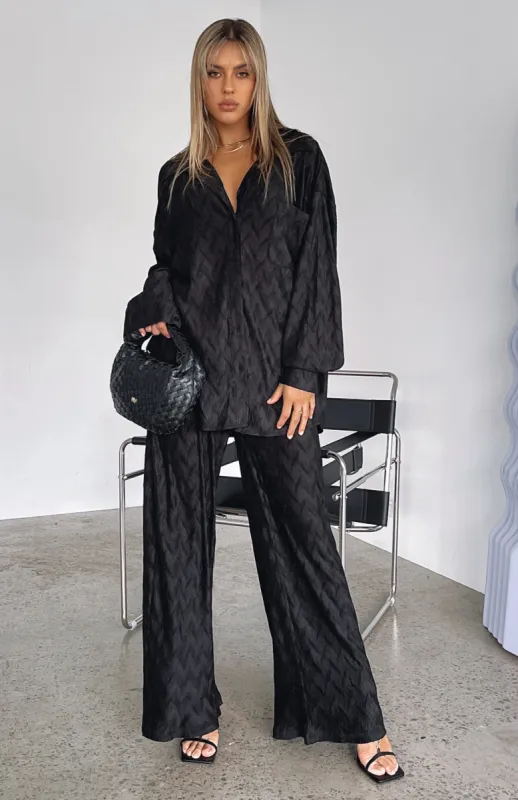 Late Night Pants Black sold by White Fox Boutique