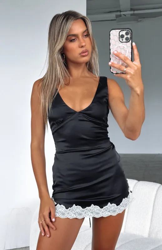 Magic Love Mini Dress Black sold by White Fox Boutique