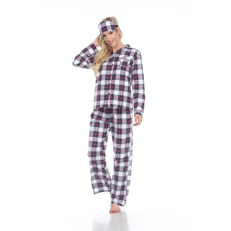 Women's Three Piece Pajama Set sold by White Mark