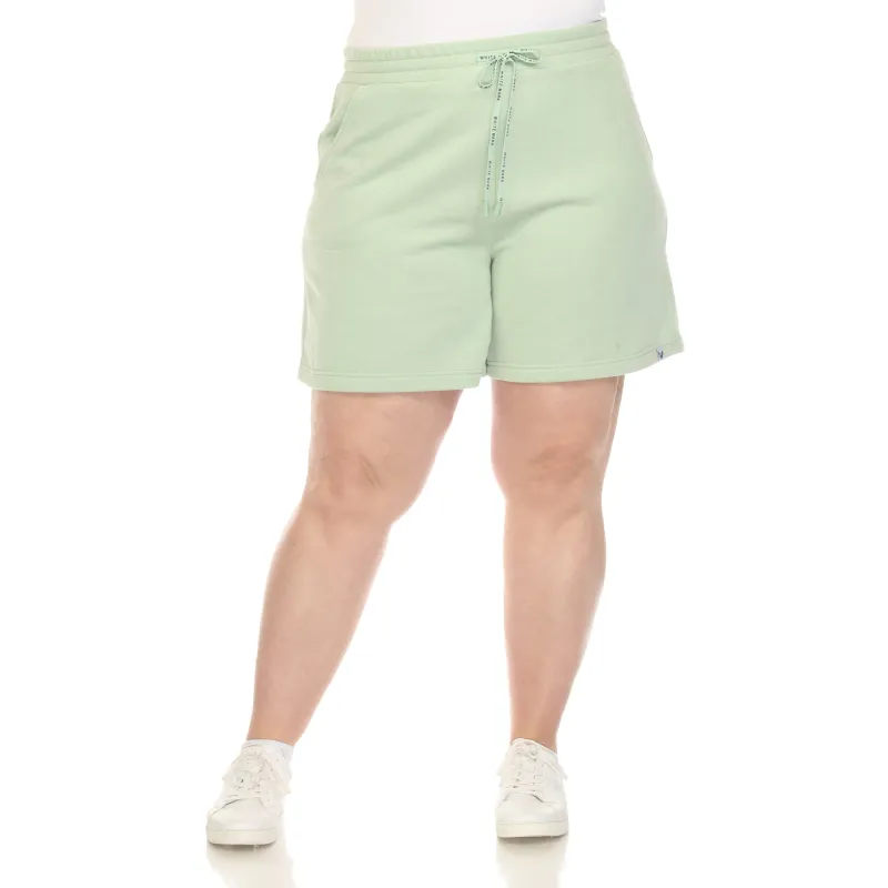 Women's Plus Size Super Soft Drawstring Waistband Sweat Short sold by White Mark