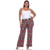 Women's Plus Size Printed Palazzo Pants sold by White Mark
