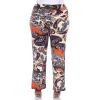 Women's Plus Size Paisley Printed Palazzo Pants sold by White Mark