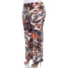 Women's Plus Size Paisley Printed Palazzo Pants sold by White Mark