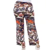 Women's Plus Size Paisley Printed Palazzo Pants sold by White Mark