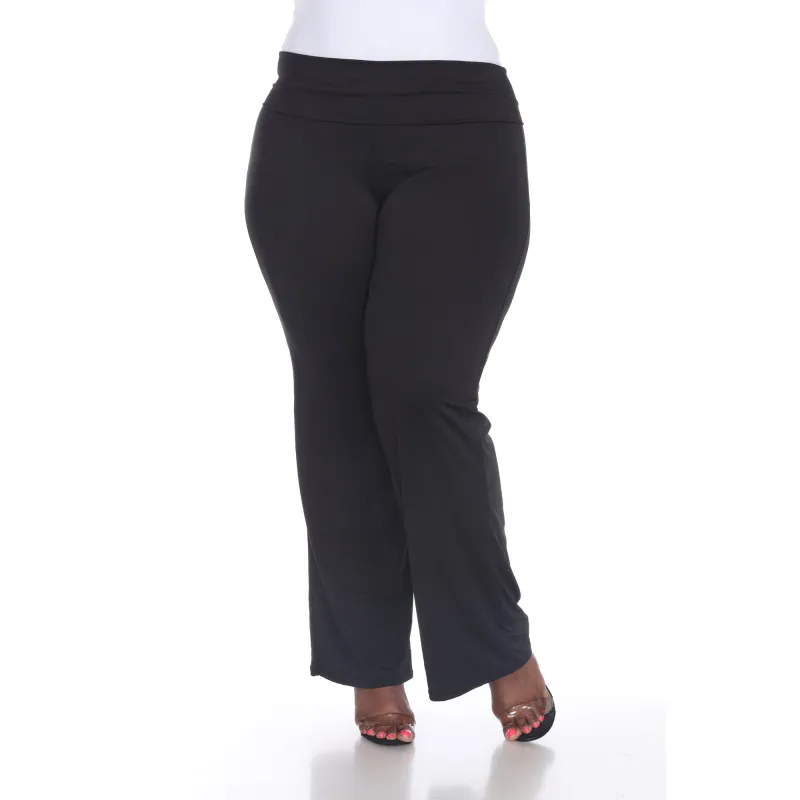 Women's Plus Size Solid Palazzo Pants sold by White Mark