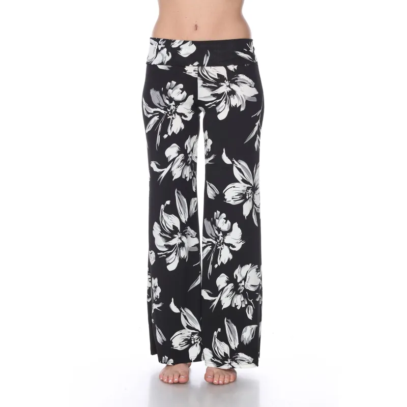 Flower Print Palazzo Pants sold by White Mark