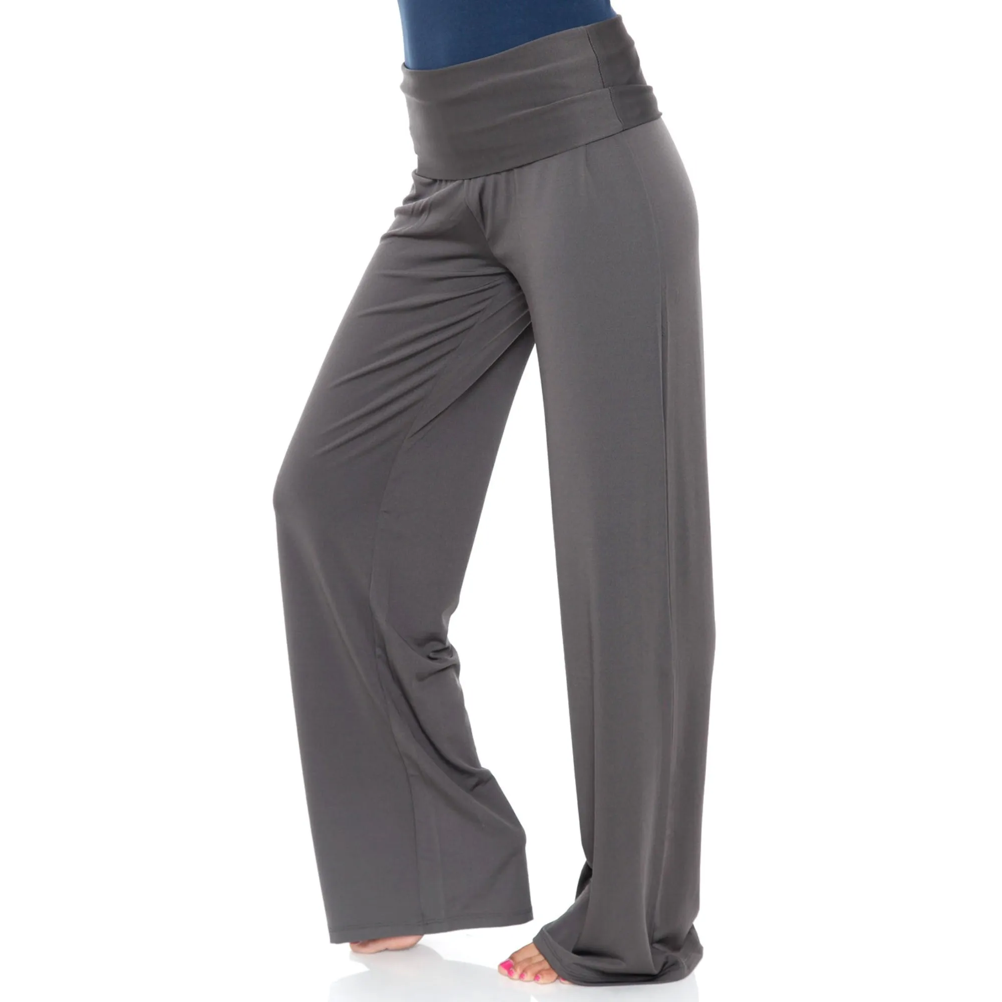 Women's Solid Palazzo Pants sold by White Mark product image thumbnail 3