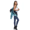 Women's Metallic Puffer Coat with Hoodie sold by White Mark