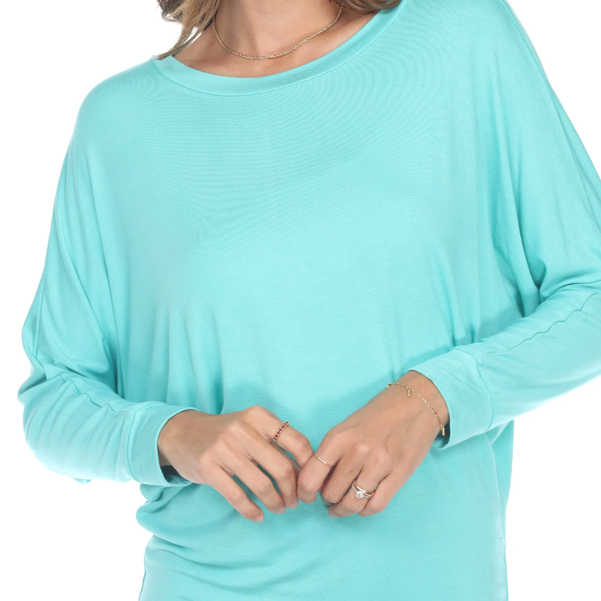 Women's Banded Dolman Top sold by White Mark product image thumbnail 5