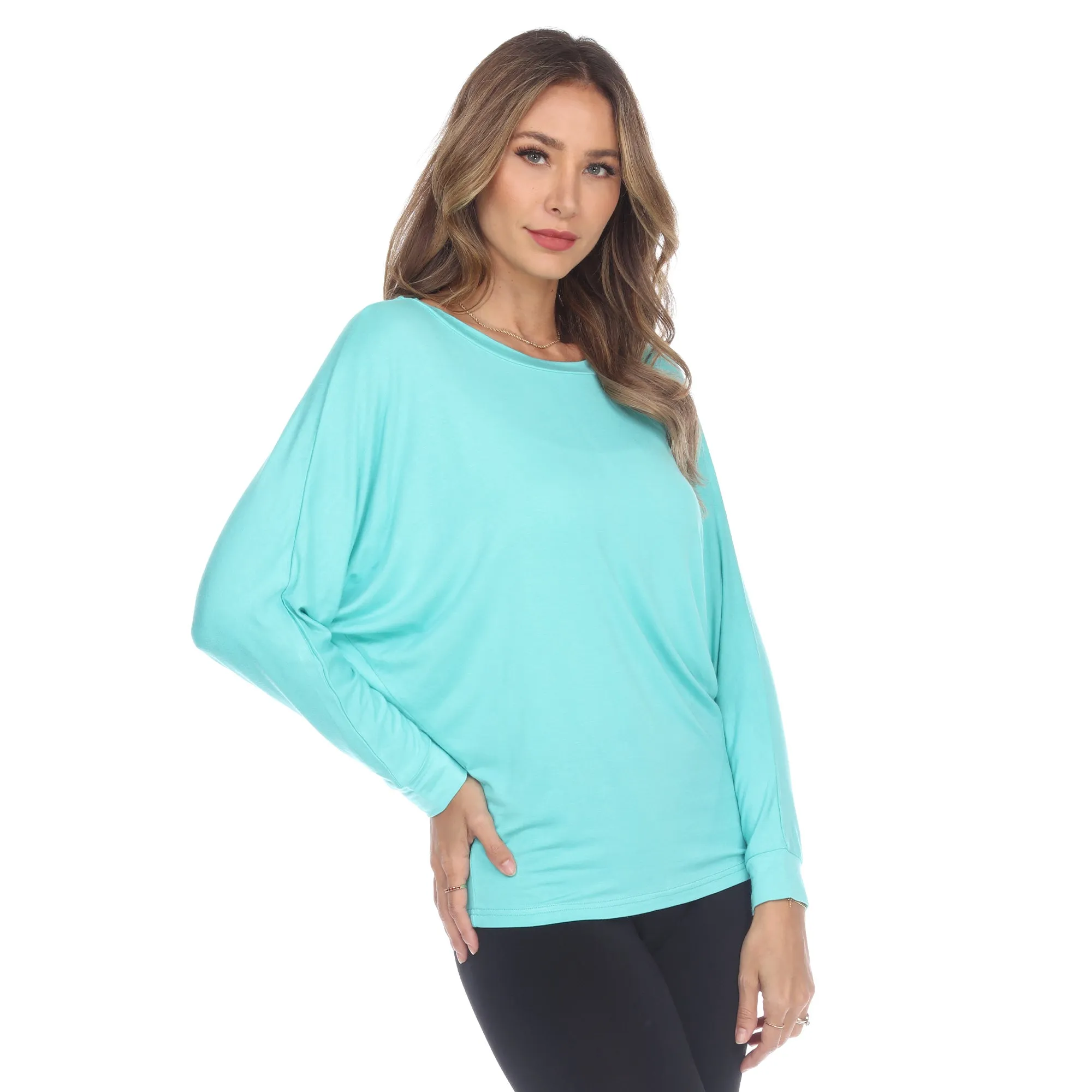 Women's Banded Dolman Top sold by White Mark product image thumbnail 2