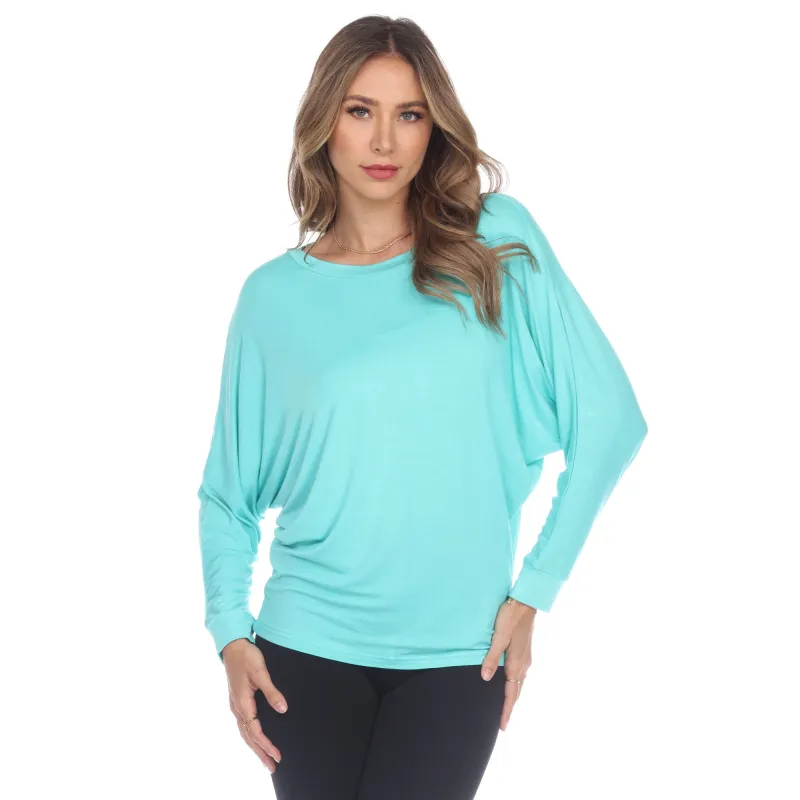 Women's Banded Dolman Top made by White Mark