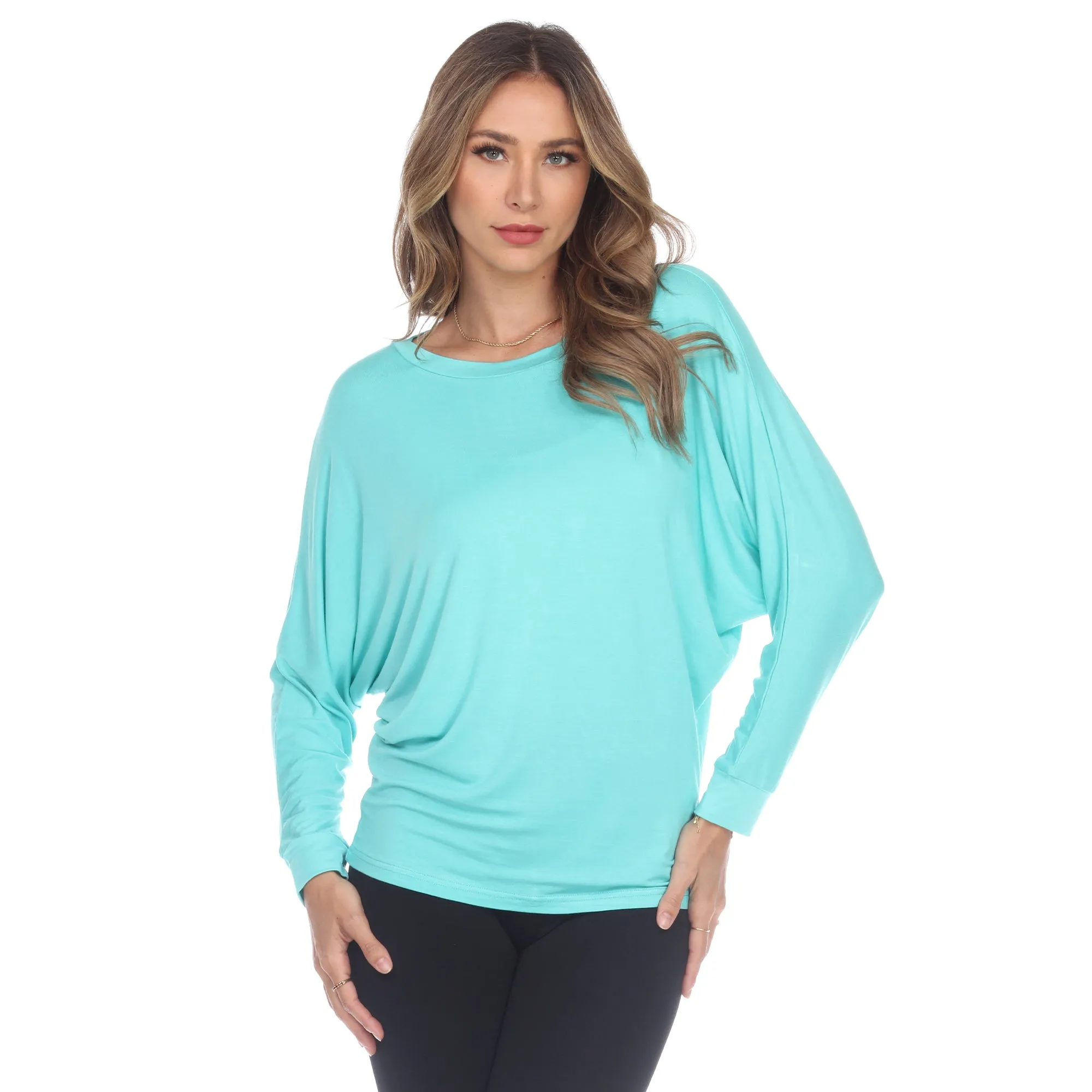 Women's Banded Dolman Top sold by White Mark