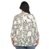 Women's Plus Size Paisley Button Front Tunic Top sold by White Mark