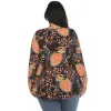 Women's Plus Size Vibrant Boho Swing Top sold by White Mark