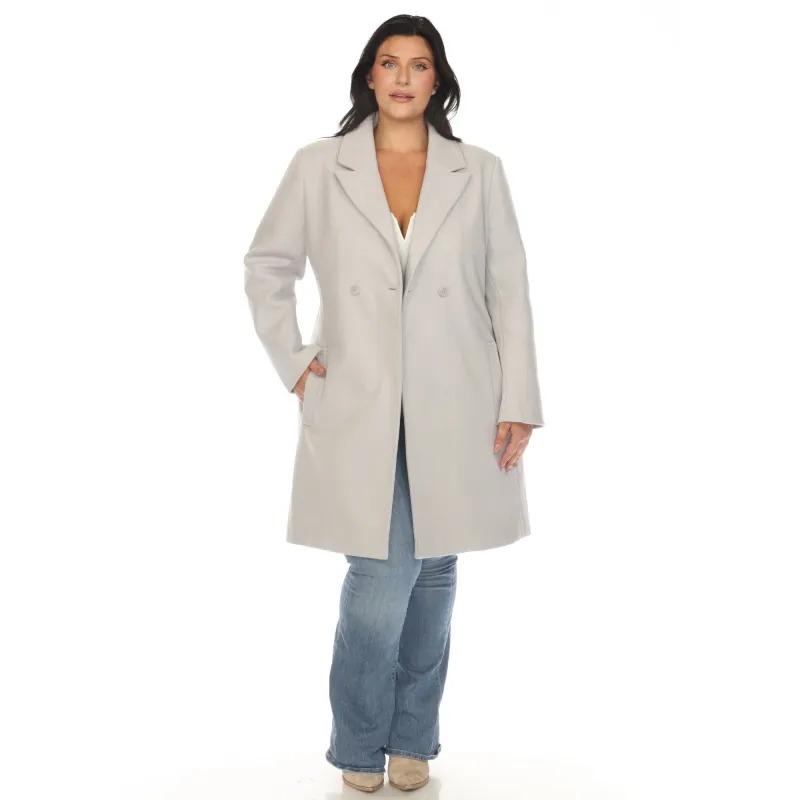 Women's Plus Size Classic Walker Coat sold by White Mark