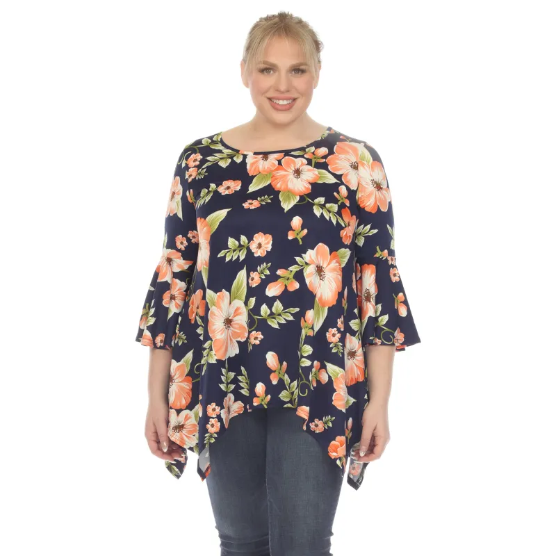 Women's Plus Size Blanche Tunic Top sold by White Mark
