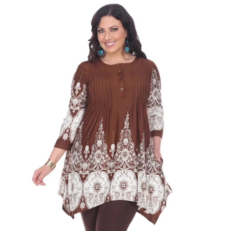 Women's Plus Size Dulce Tunic Top sold by White Mark