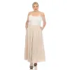 Plus Size Pleated Tiered Maxi Skirt sold by White Mark