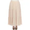 Plus Size Pleated Tiered Maxi Skirt sold by White Mark