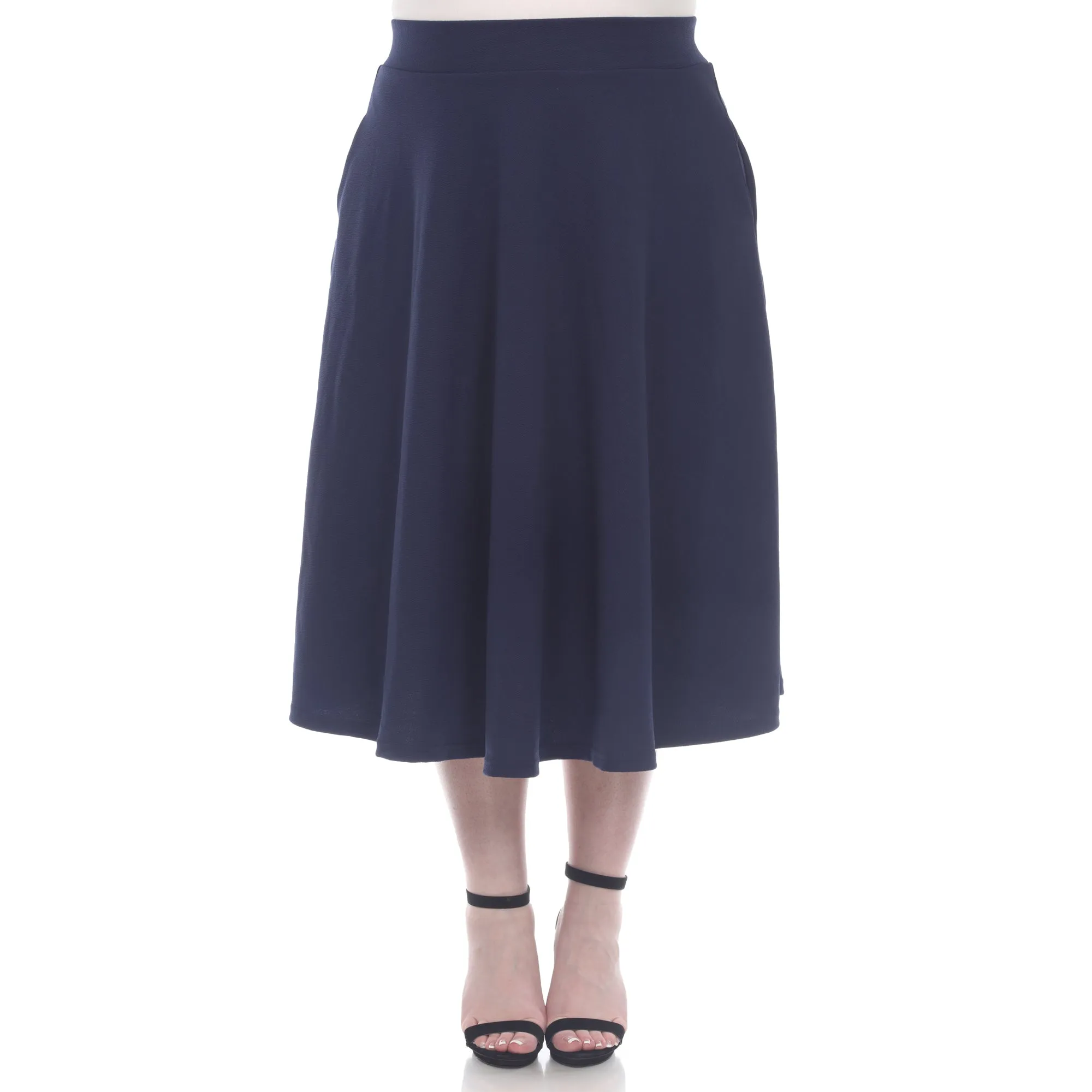 Plus 'Tasmin' Flare Midi Skirts sold by White Mark