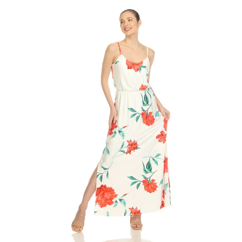 Women's Floral Strap Maxi Dress sold by White Mark