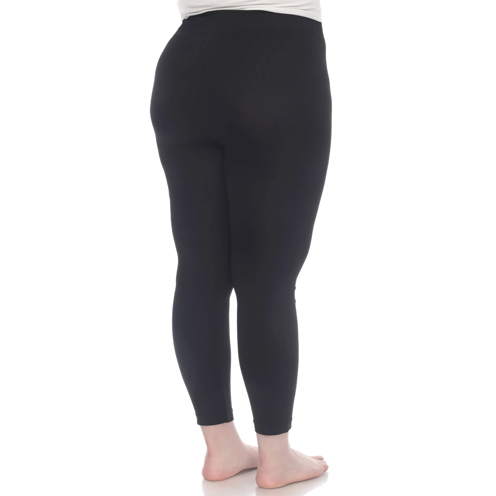 Plus Size Solid Leggings sold by White Mark product image thumbnail 3