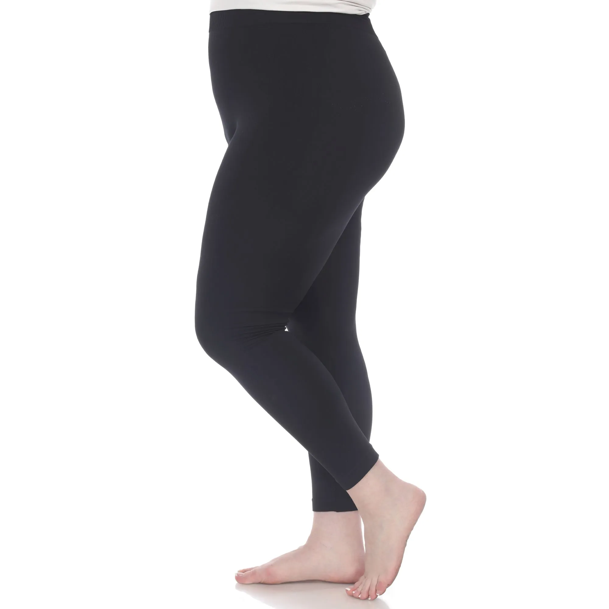 Plus Size Solid Leggings sold by White Mark product image thumbnail 2