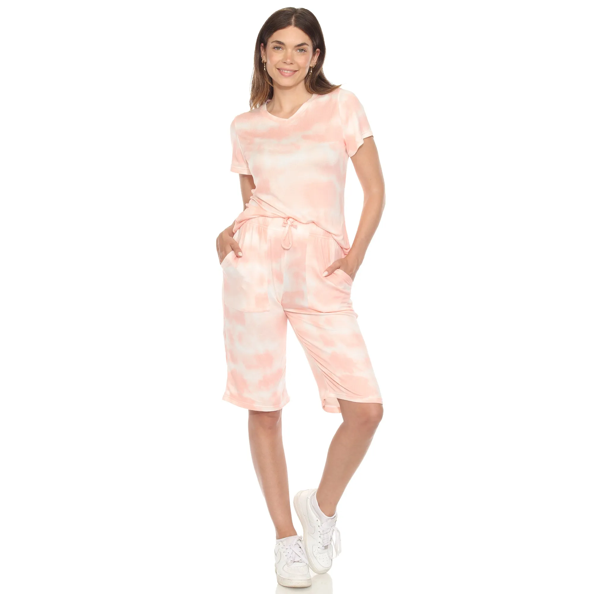 Women's Soft Capri Pajama Lounge Set sold by White Mark product image thumbnail 2