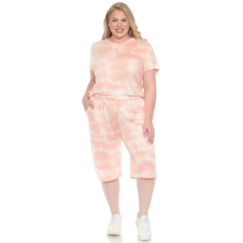 Plus Size Soft Capri Pajama Lounge Set sold by White Mark