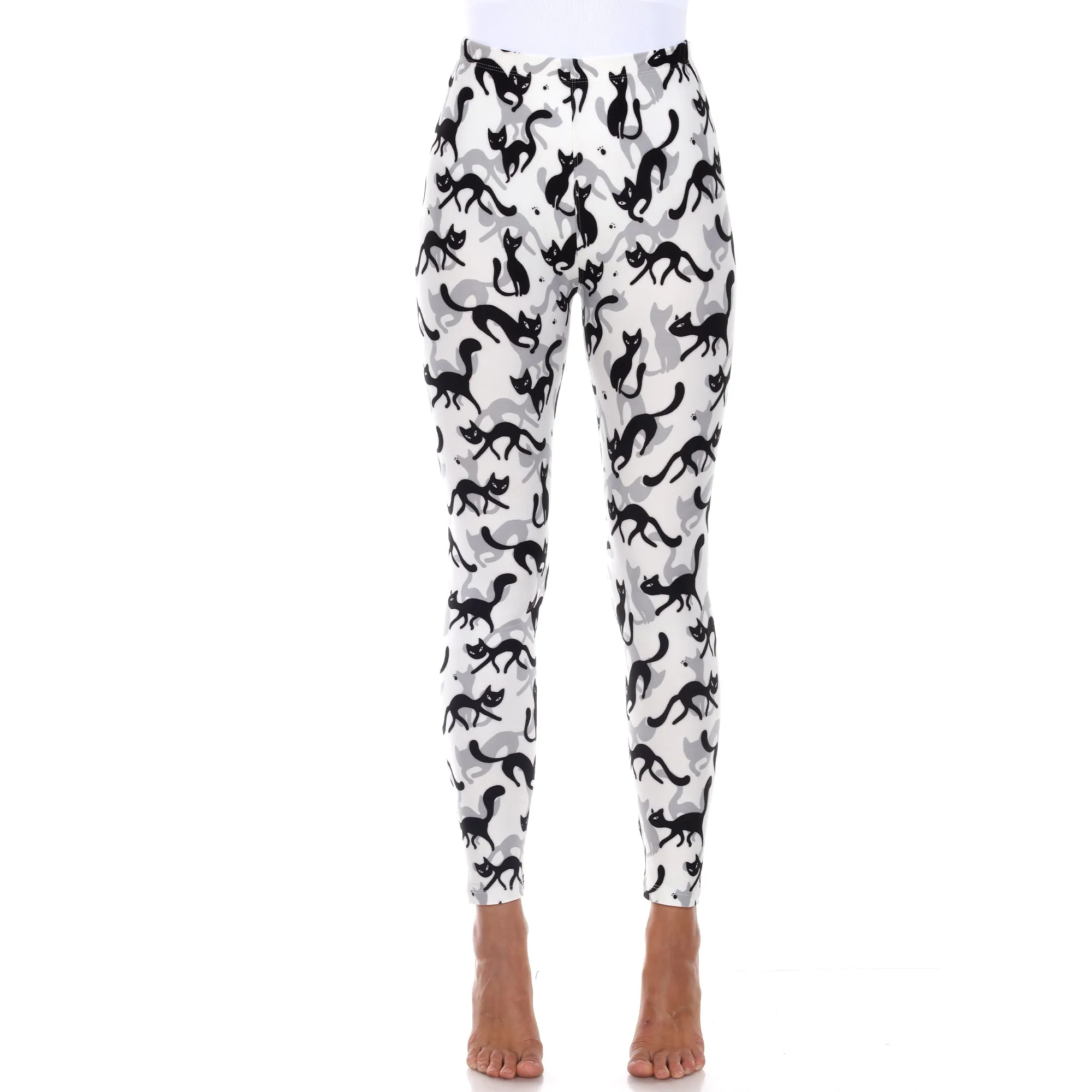 Women’s Halloween Cat Leggings 2-Pack sold by White Mark product image thumbnail 5