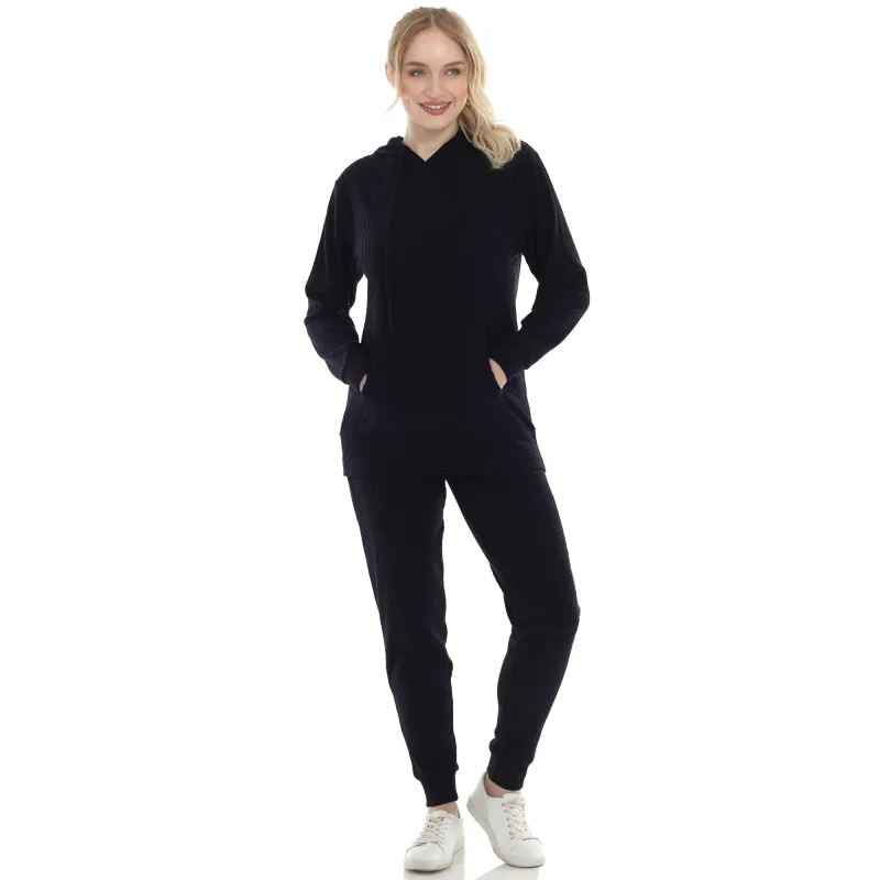 Women's Super Soft Two Piece Ribbed Set sold by White Mark