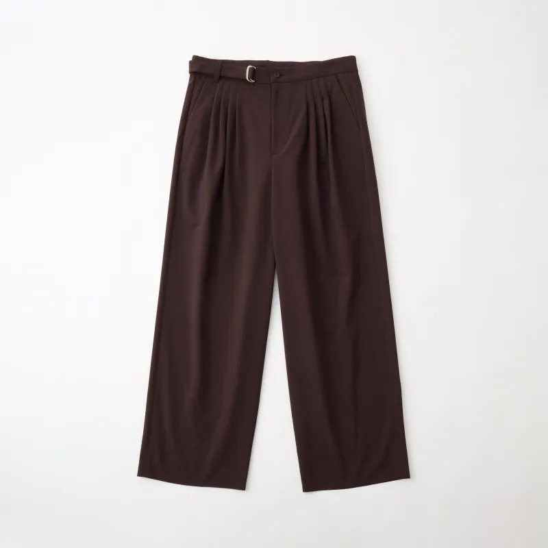 SOLOTEX 4 TUCK WIDE PANTS sold by White Mountaineering