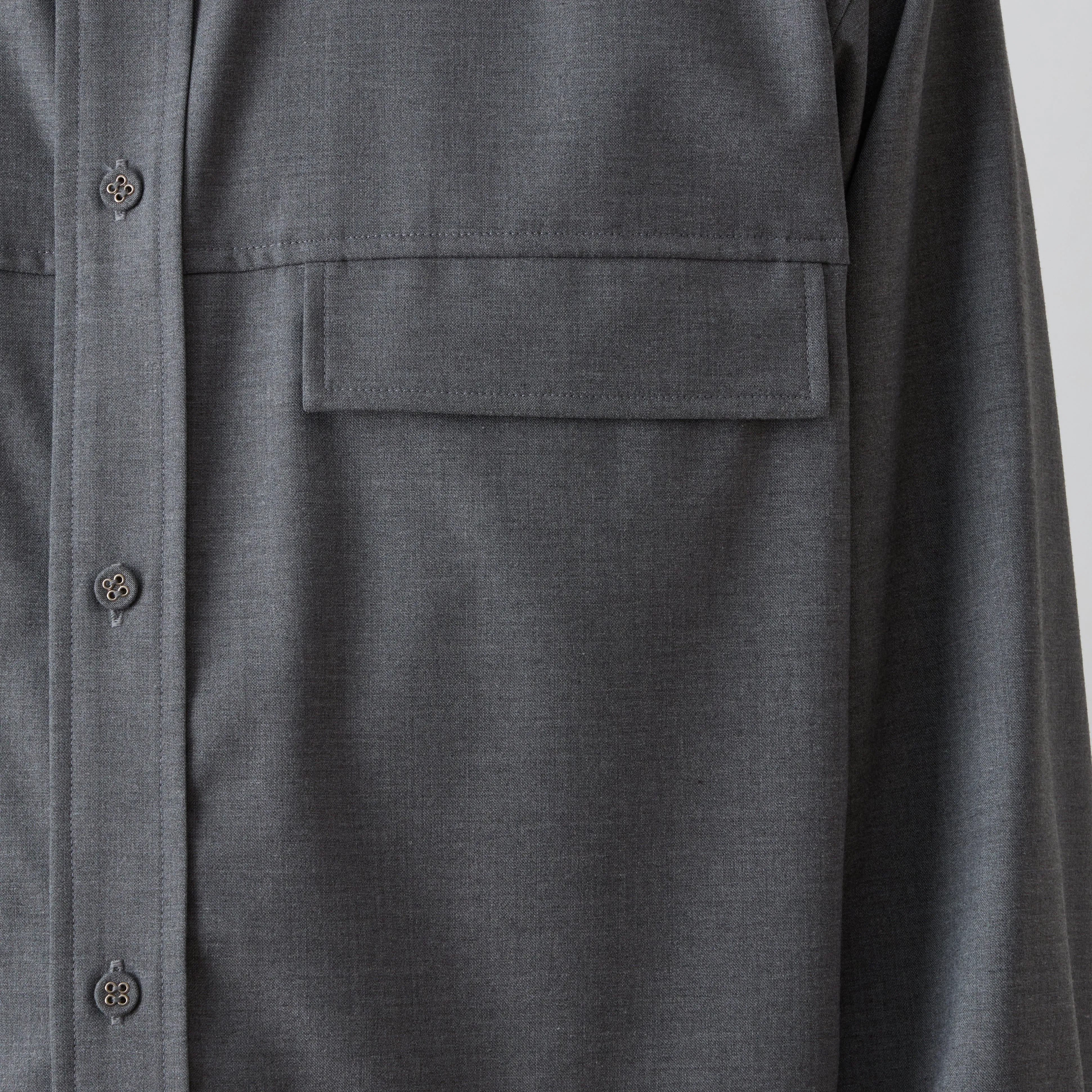 MID GUSSET SLEEVE STRETCH SHIRT sold by White Mountaineering product image thumbnail 4