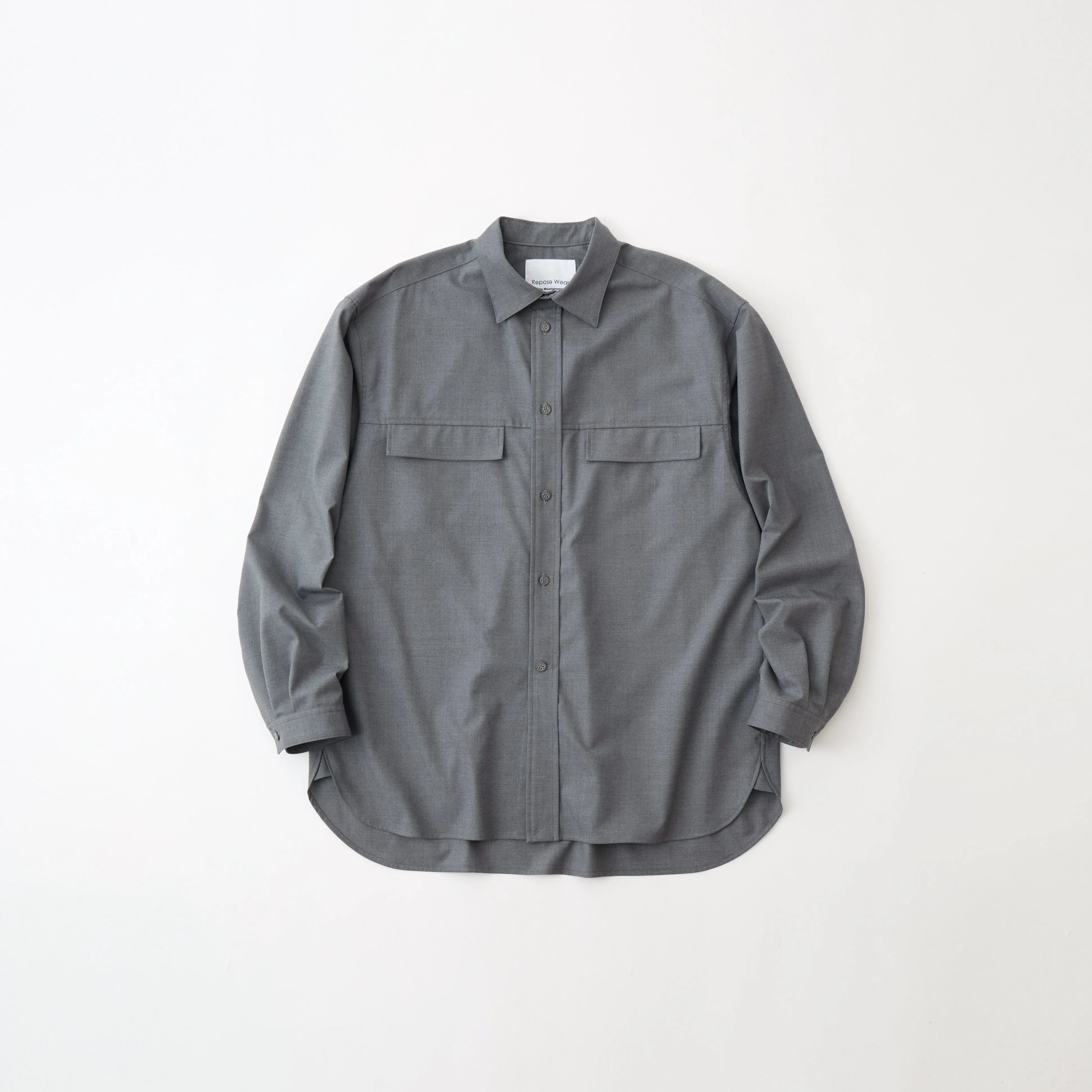 MID GUSSET SLEEVE STRETCH SHIRT sold by White Mountaineering