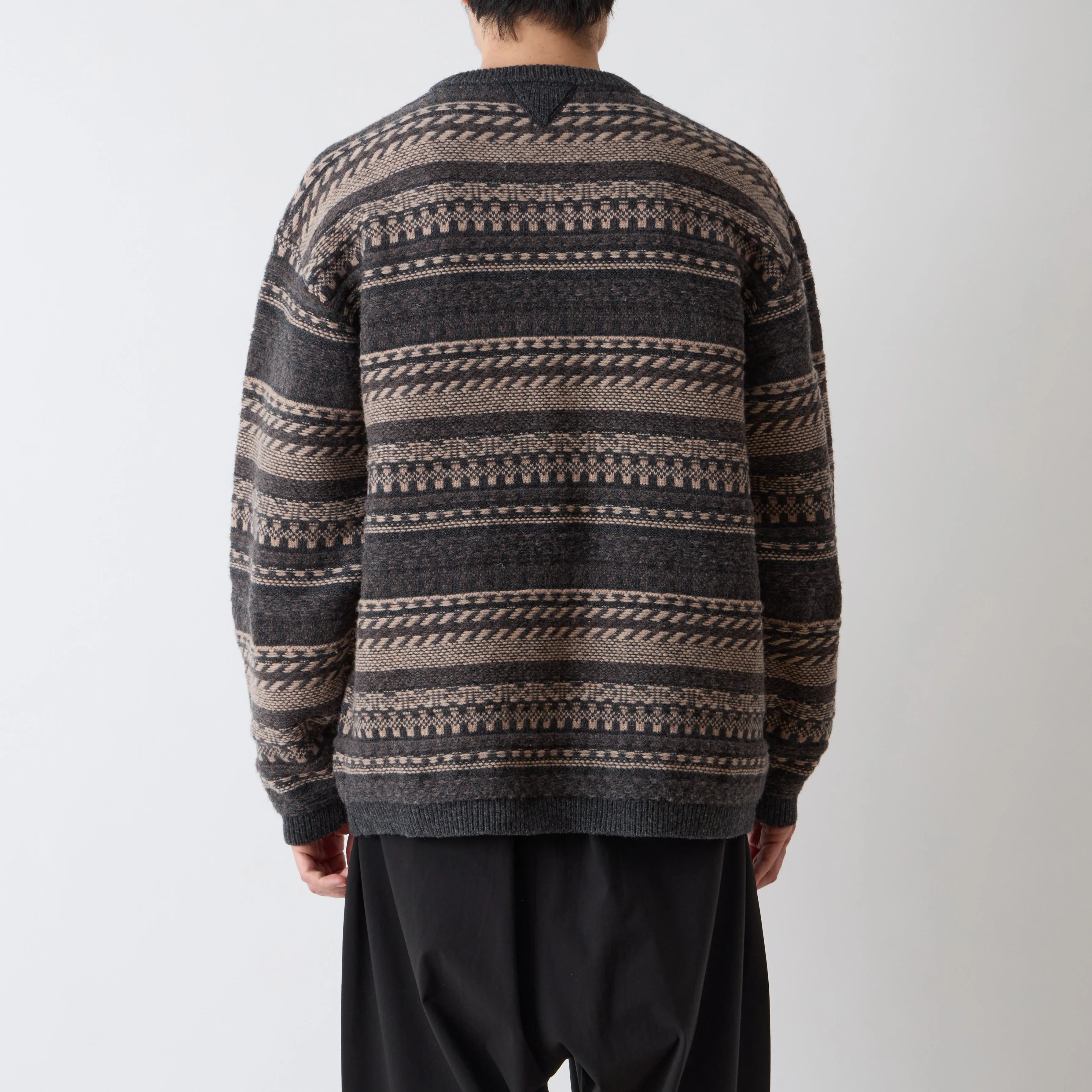 FAIR ISLE ZIP KNIT PULLOVER sold by White Mountaineering product image thumbnail 4