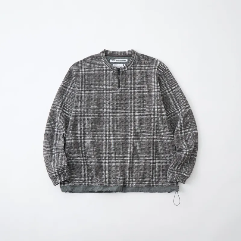 HALF ZIP CHECK PULLOVER sold by White Mountaineering