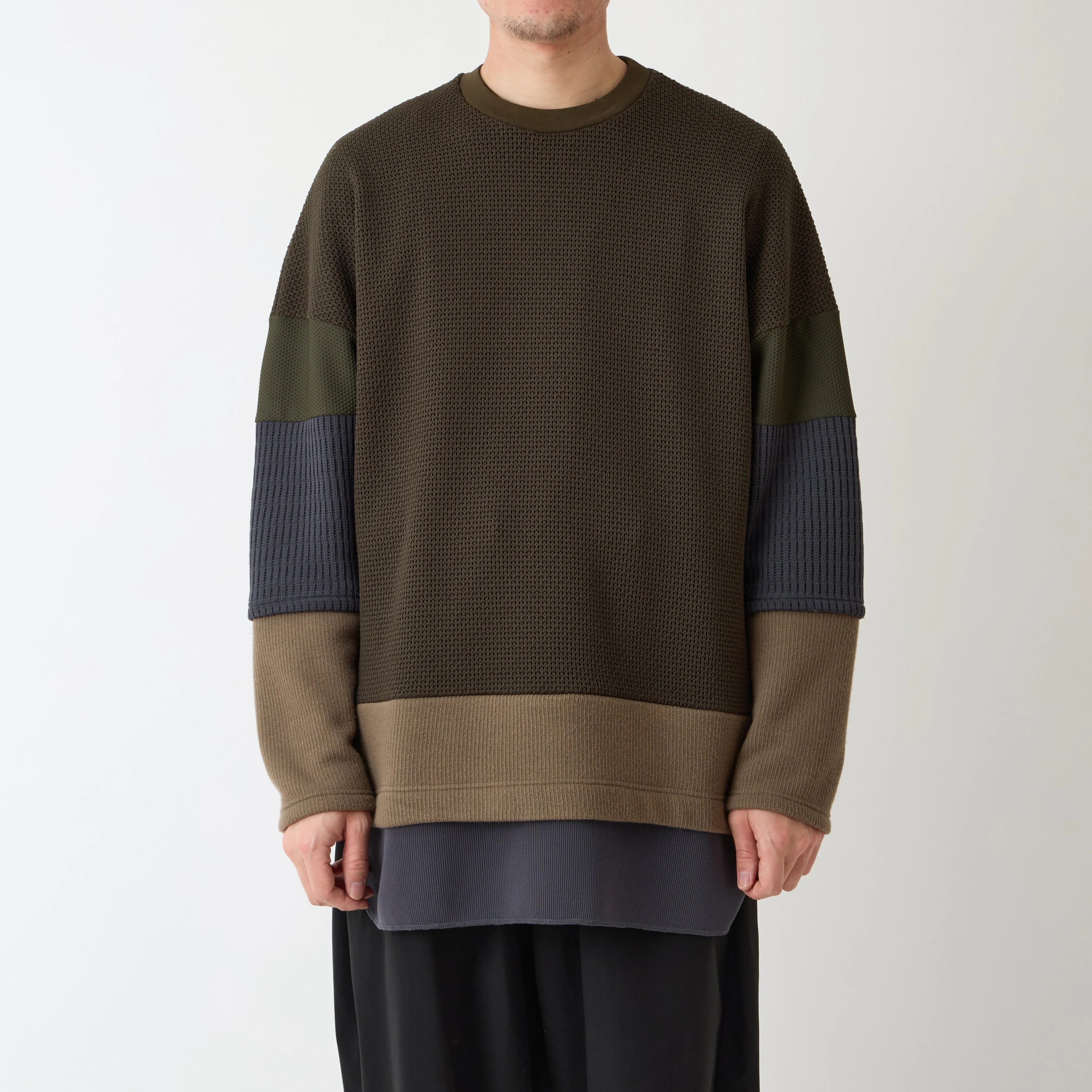 LAYERED LONG SLEEVE T-SHIRT sold by White Mountaineering product image thumbnail 2