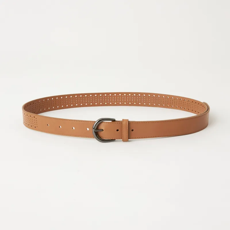 PUNCHING LEATHER BELT sold by White Mountaineering