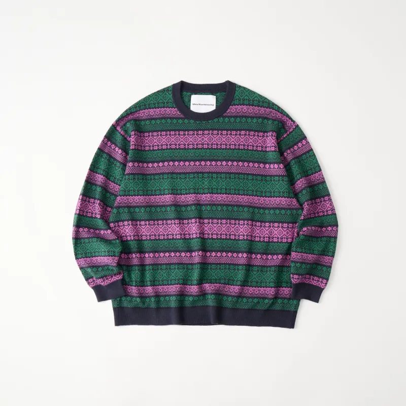 FAIR ISLE KNIT PULLOVER sold by White Mountaineering