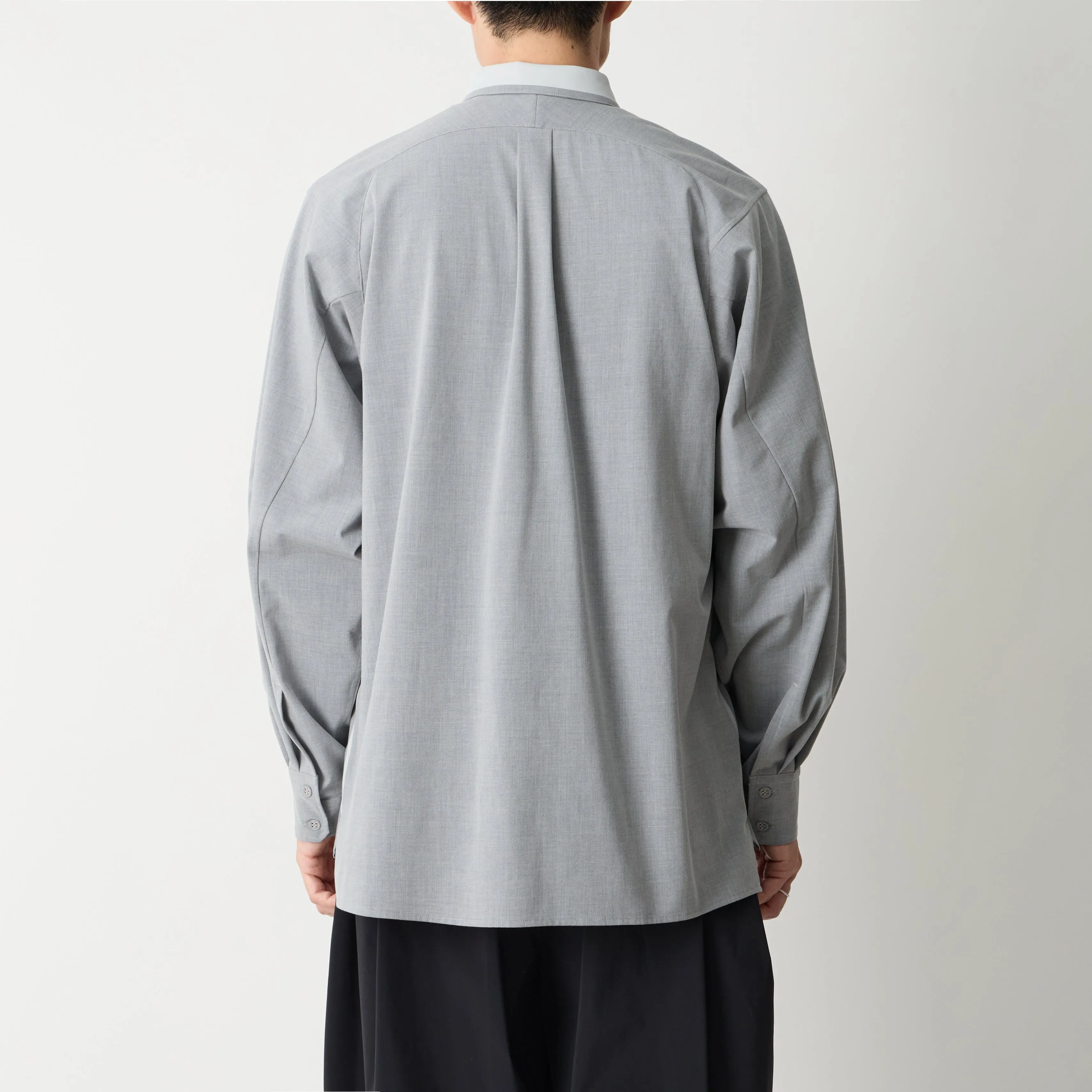 STRETCH BOX SILHOUETTE SHIRT sold by White Mountaineering product image thumbnail 3
