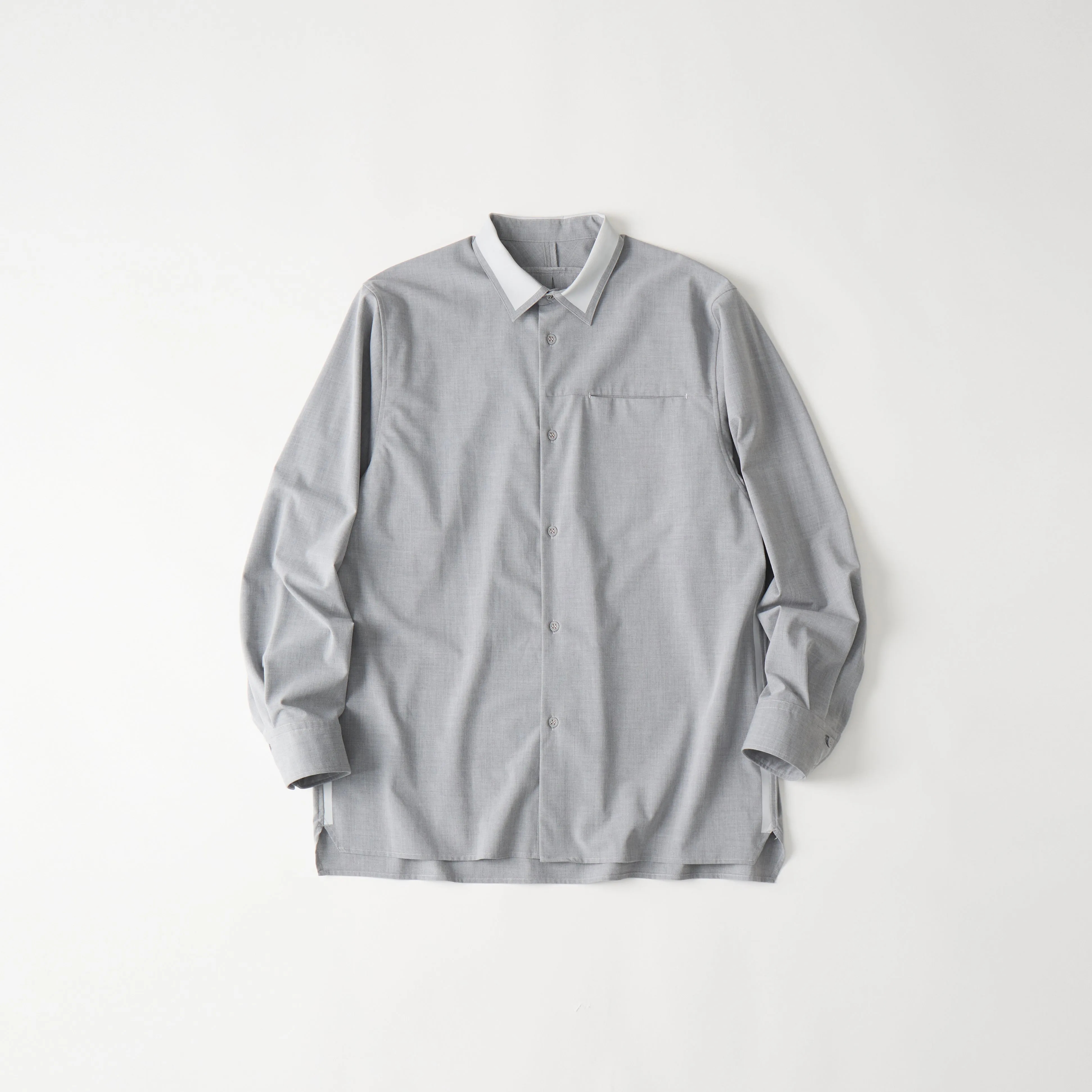 STRETCH BOX SILHOUETTE SHIRT sold by White Mountaineering